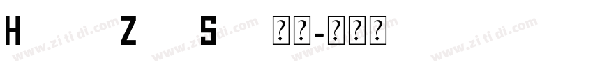 HongleiZhuoShu 常规字体转换
